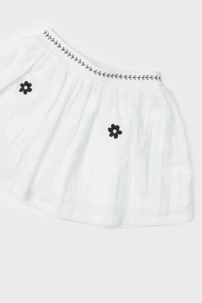 BG Store Baby Girl White Skirt - 5