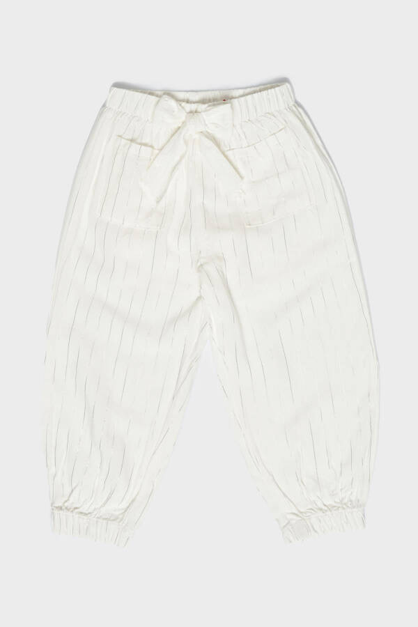 BG Store Baby Girl White Sweatpants - 4