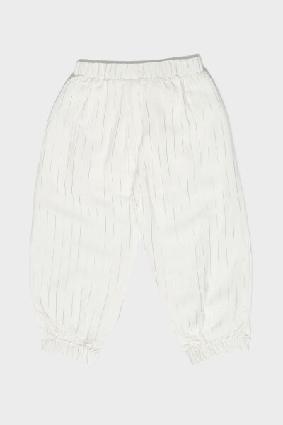 BG Store Baby Girl White Sweatpants - 5