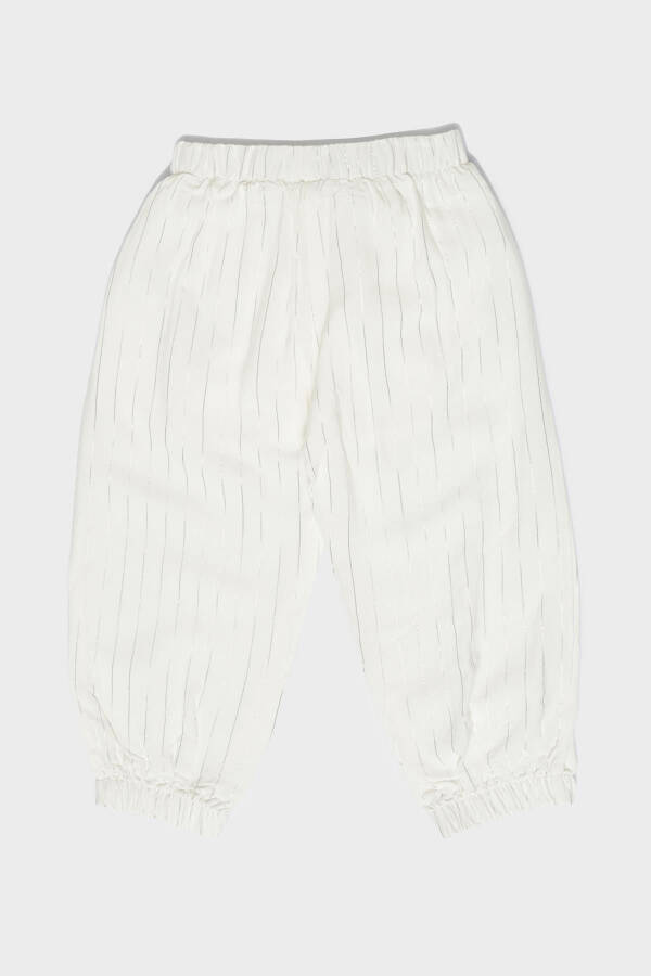BG Store Baby Girl White Sweatpants - 2