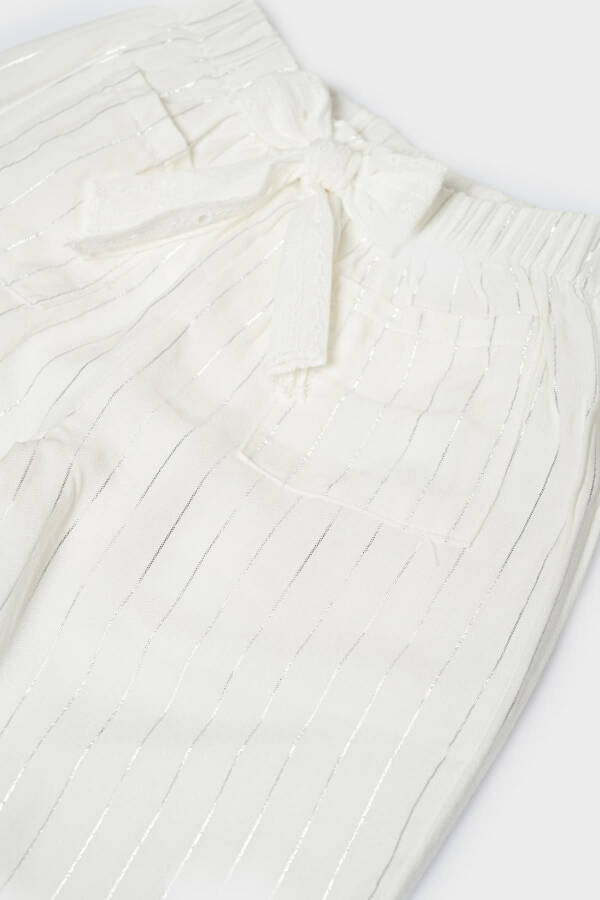 BG Store Baby Girl White Sweatpants - 3