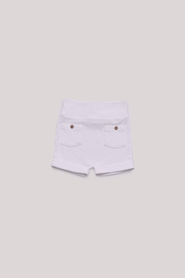 BG Store Bolalar uchun ekru rangli shortilar - 4