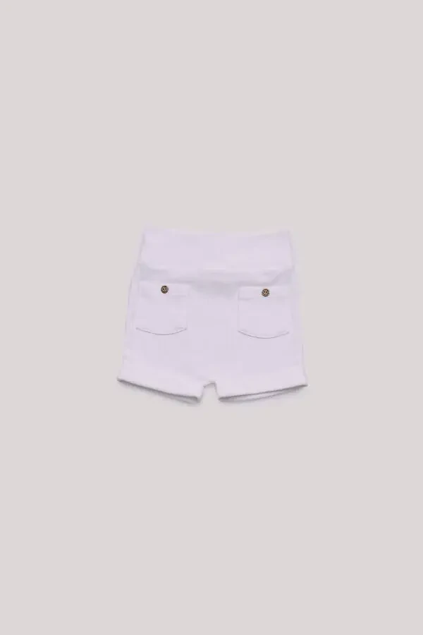 BG Store Bolalar uchun ekru rangli shortilar - 1