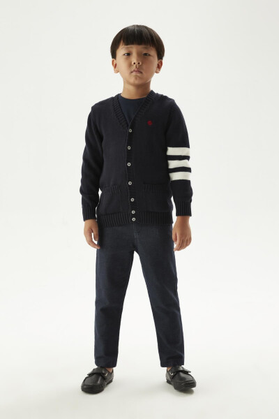 BG Store Boys Navy Cardigan 23FW1NB3720 - 8