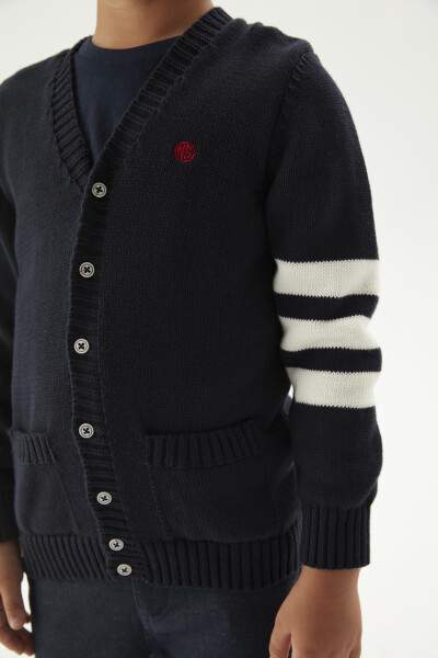 BG Store Boys Navy Cardigan 23FW1NB3720 - 10