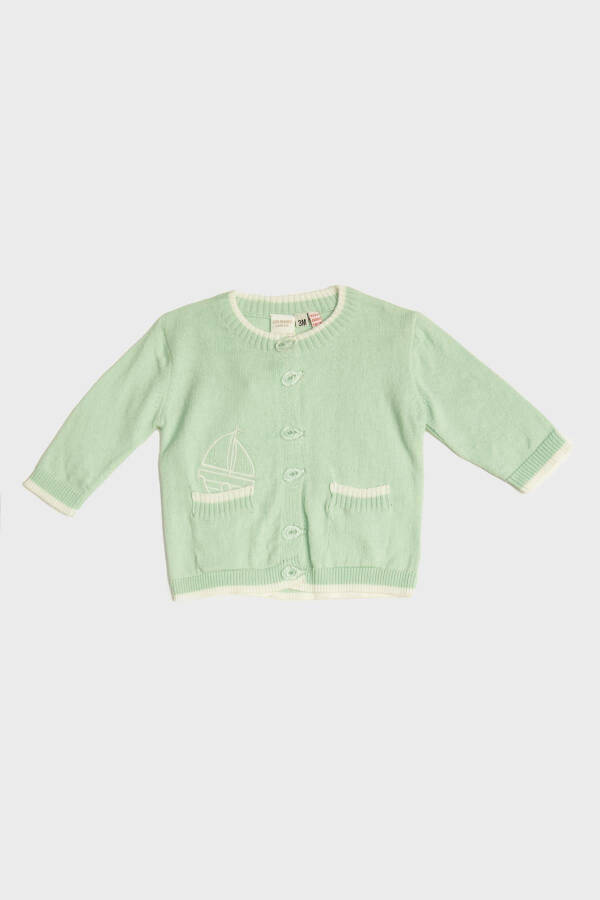 BG Store Green Cardigan for Baby Boys - 4