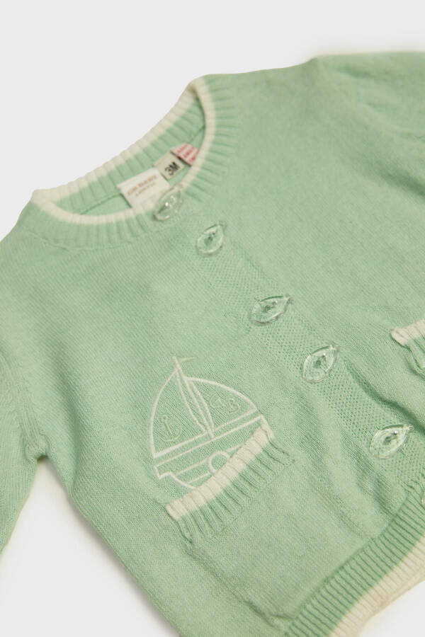 BG Store Green Cardigan for Baby Boys - 6