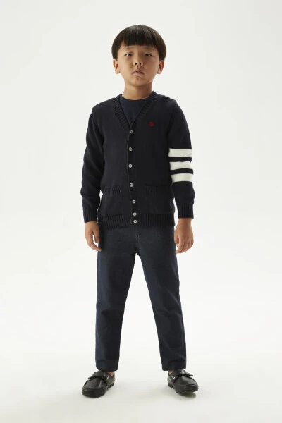 BG Store O'g'il bolalar uchun ko'k rangli ko'ylagi 23FW1NB3720 - NEBBATI