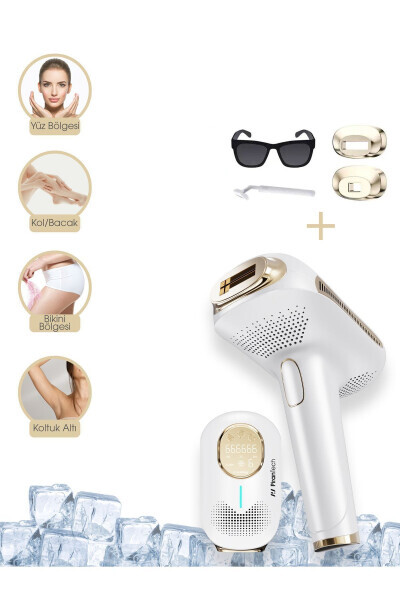 BHRL-08 Ice Laser Hair Removal 999,999 Shots - Skin Rejuvenating - Acne Removing - Laser Hair Removal Device - 16