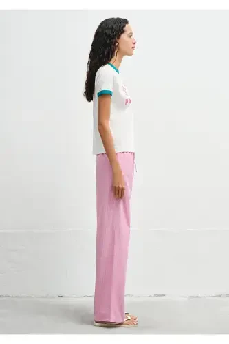 Bias Detailed Printed T-Shirt Regular Fit / Normal K - 5