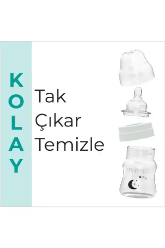 Biberon Kecha & Kunduz Va Antikolik Biberon Soʻrgʻichi No: 1/s 160 ml - 6