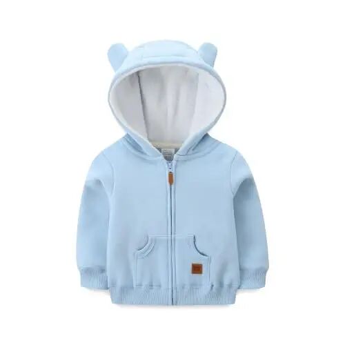 Bibimom Baby Boy Clothes Jackt Girl Baby Hoodie Coat Outerwear Fall Spring | Baby Boy Fall Clothes Baby Boy Girl Solid Casual Pocket Hoodie Sweatershirt Bear Outfit Unisex Infant Gifts Essentials - Bibimom