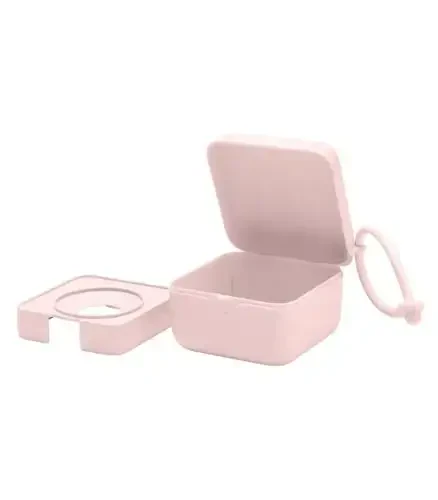 BIBS Pacifier Box with Loop for Storing & Carrying Soothers | 100% BPA Free Material | Designed & Made in Denmark | Blossom - 3