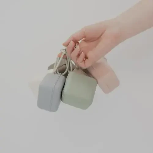 BIBS Pacifier Box with Loop for Storing & Carrying Soothers | 100% BPA Free Material | Designed & Made in Denmark | Ivory - 6