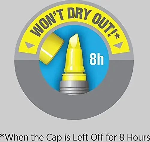 BIC Brite Liner Grip Highlighters, Chisel Tip, 5-Count Pack of Highlighters, Yellow, Ideal Highlighter Set for Organizing and Coloring - 6