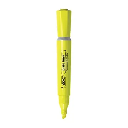 BIC Brite Liner Grip XL Highlighters, Chisel Tip, 4-Count Pack of Assorted Highlighters, Ideal Highlighter Set for Organizing and Coloring - 2