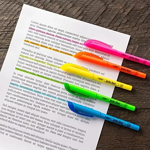 BIC Brite Liner Highlighters, Chisel Tip, 12-Count Pack of Orange Highlighters, Ideal Highlighter Set for Organizing and Coloring - 4