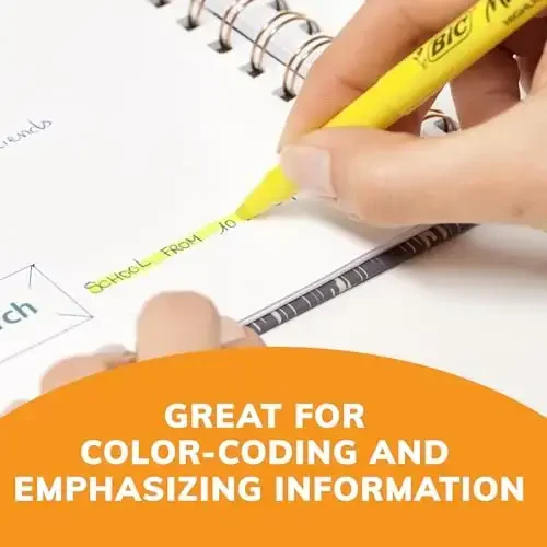 BIC Brite Liner Highlighters, Chisel Tip, 24-Count Pack of Yellow Highlighters, Ideal Highlighter Set for Organizing and Coloring - 4