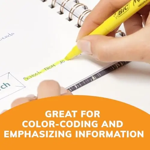 BIC Brite Liner Highlighters, Chisel Tip, 24-Count Pack of Yellow Highlighters, Ideal Highlighter Set for Organizing and Coloring - 4