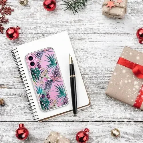 Bicol для iPhone 16 Чехол с защитной пленкой экрана, усиленная защита камеры, прозрачный акрил с модным дизайном для девушек и женщин, тонкий защитный чехол для телефона 6,1