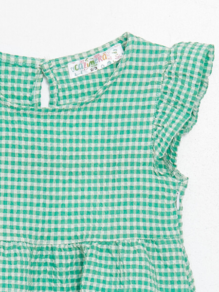 Bicycle Collar Baby Girl Dress - 3