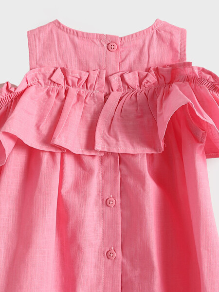 Bicycle Collar Baby Girl Dress - 3