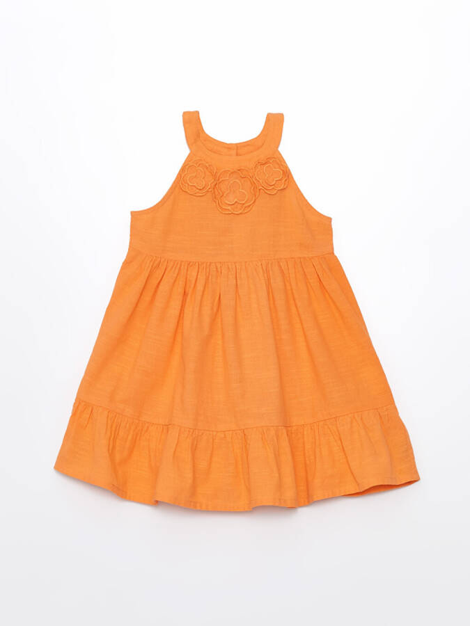 Bicycle Collar Baby Girl Lace Dress - 4