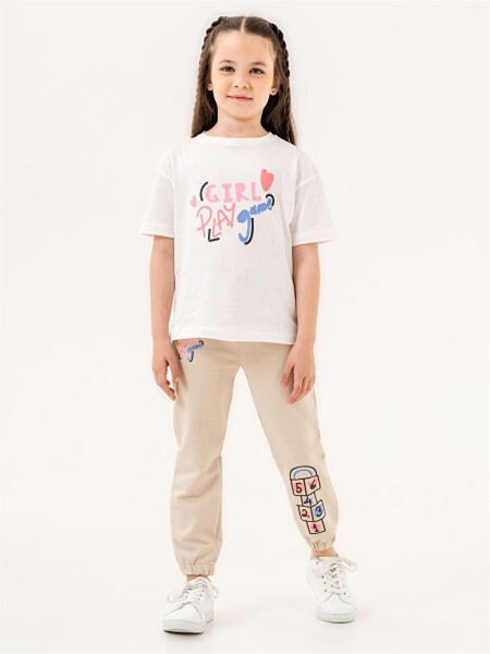 Bicycle Collar Baby Girl T-Shirt and Sweatpants - LC WAIKIKI