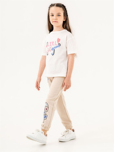 Bicycle Collar Baby Girl T-Shirt and Sweatpants - 3