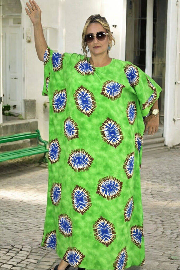 BICYCLE COLLAR LOW ARM EXTRA LARGE SIZE COTTON VISCOSE LARGE SIZE DRESS 58-64 SIZE - 3