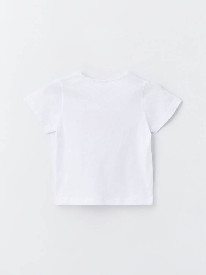 Bicycle Collar Printed Baby Girl T-shirt - 4