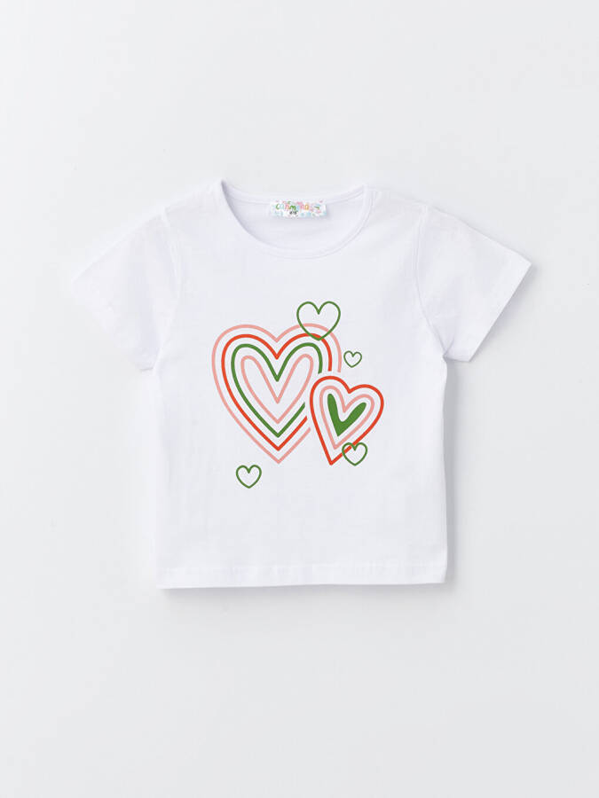 Bicycle Collar Printed Baby Girl T-shirt - 10