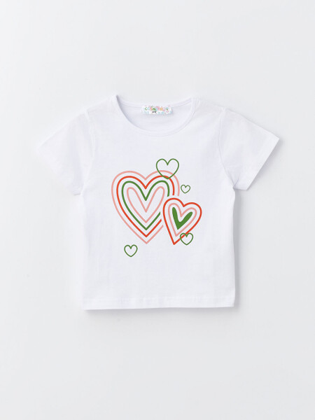 Bicycle Collar Printed Baby Girl T-shirt - 4