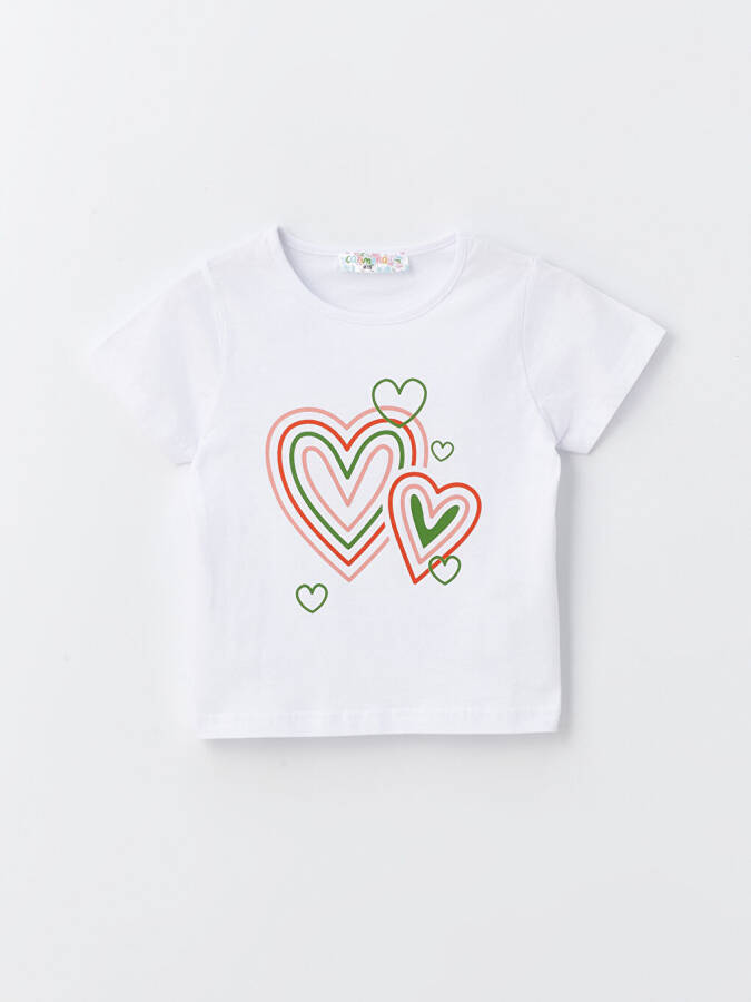 Bicycle Collar Printed Baby Girl T-shirt - 4