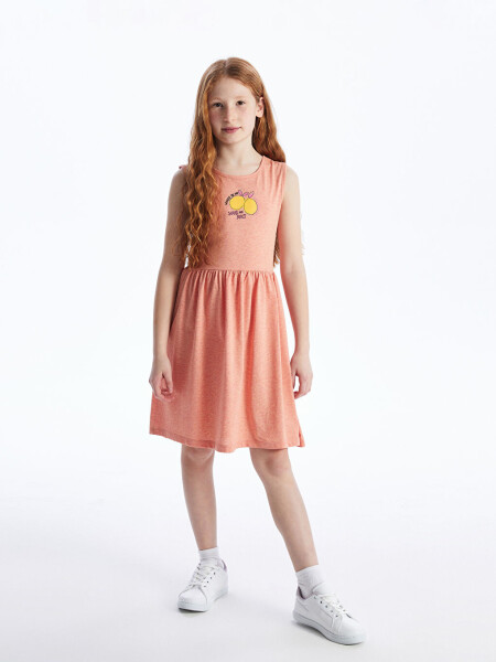 Bicycle Collar Printed Girls Dress - 2