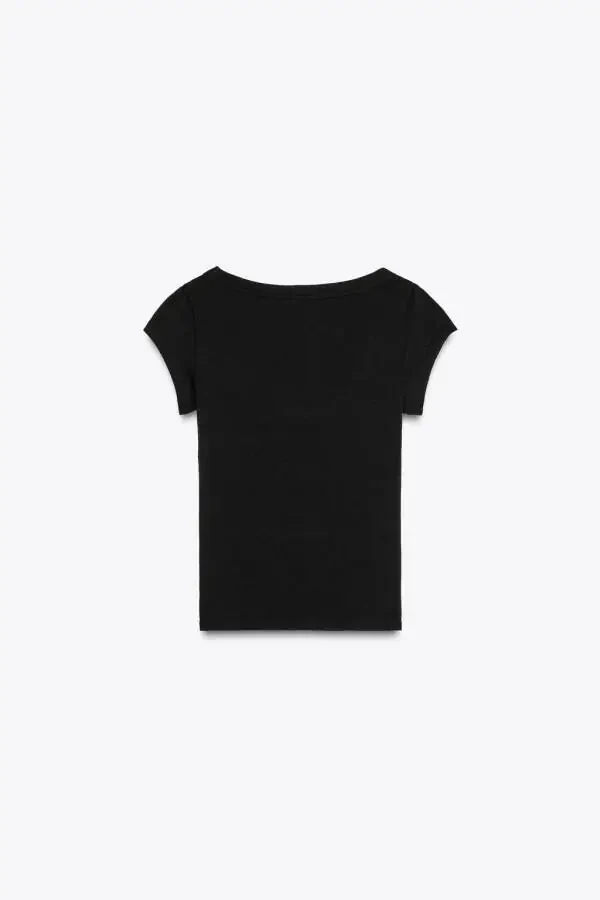 BICYCLE COLLAR T-SHIRT-Black - 2