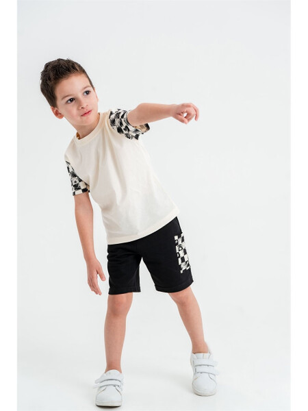 Bicycle Neck Baby Boy T-Shirt and Shorts Set of 2 - 7