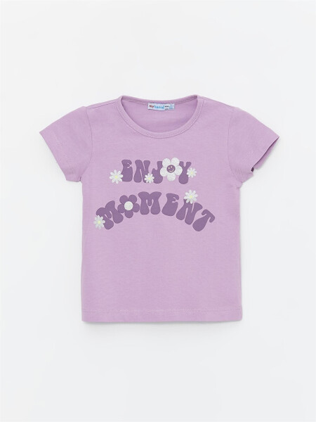 Bicycle Neck Baby Girl T-Shirt - 4