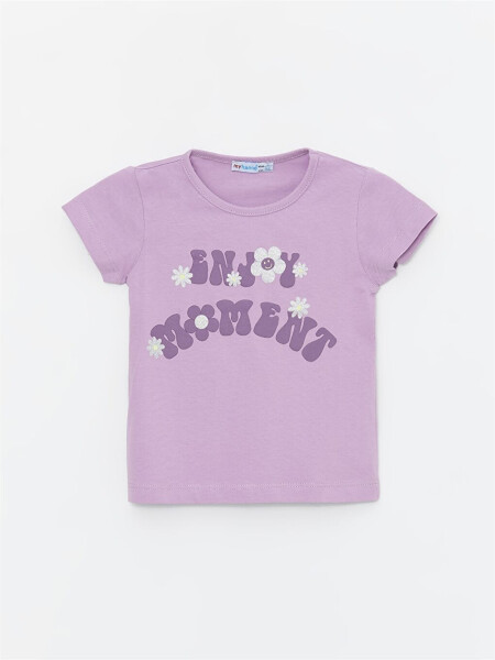 Bicycle Neck Baby Girl T-Shirt - 1