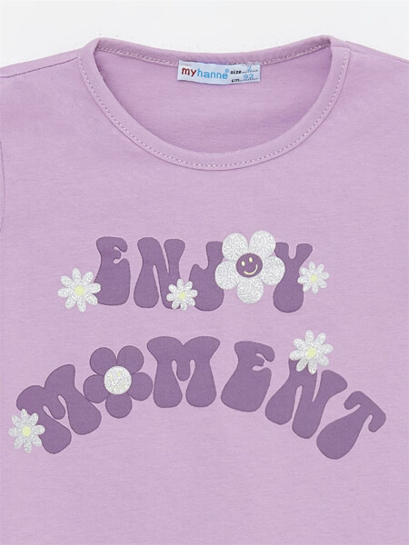 Bicycle Neck Baby Girl T-Shirt - 2