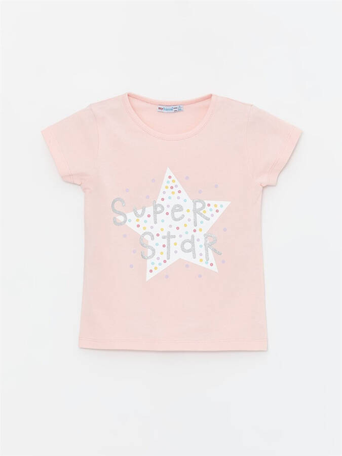 Bicycle Neck Baby Girl T-Shirt - 1