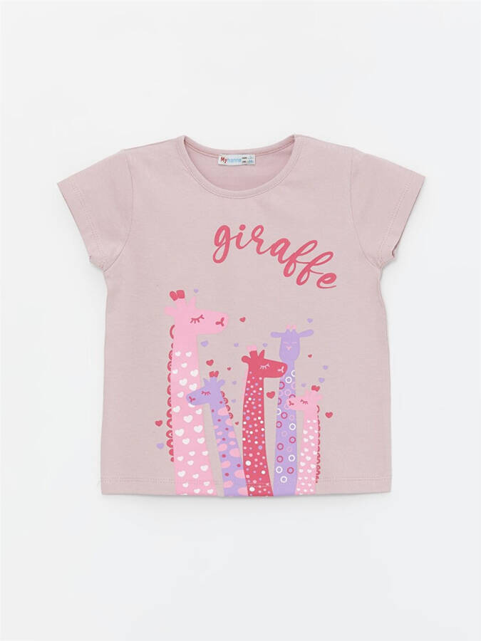 Bicycle Neck Baby Girl T-Shirt - 1