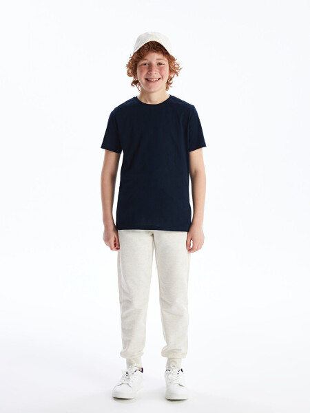 Bicycle Neck Basic Short Sleeve Boys T-Shirt - 9