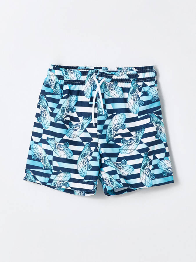 Bicycle Neck Boy's T-Shirt and Swim Shorts - 12