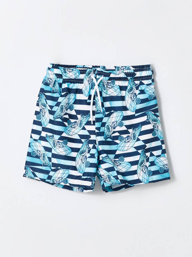 Bicycle Neck Boy's T-Shirt and Swim Shorts - 19