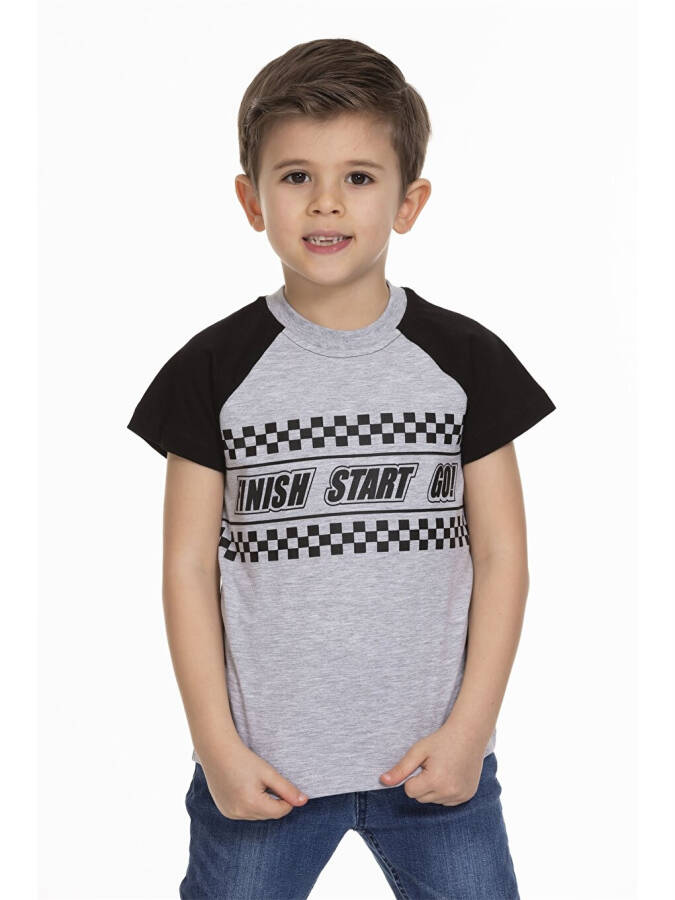 Bicycle Neck Printed Baby Boy T-shirt - 5