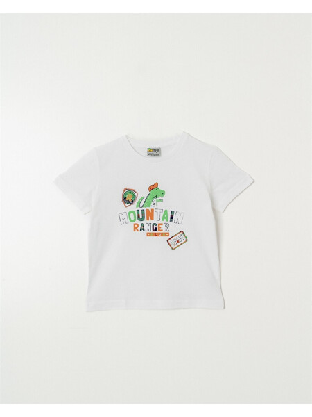 Bicycle Neck Printed Baby Boy T-shirt - 4