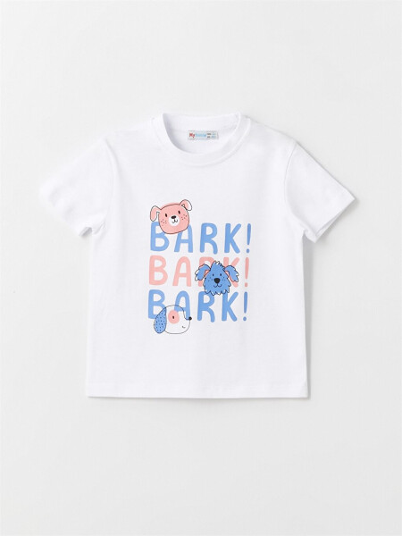 Bicycle Neck Printed Baby Boy T-Shirt - 4