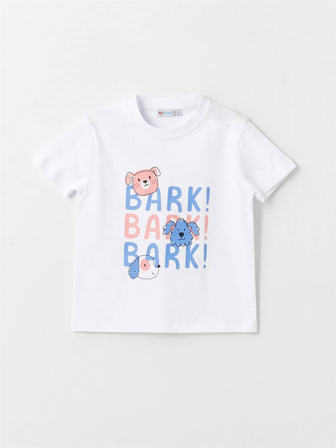 Bicycle Neck Printed Baby Boy T-Shirt - 4