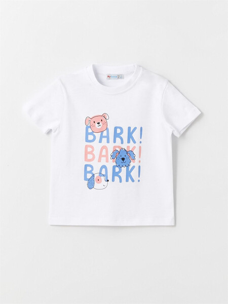 Bicycle Neck Printed Baby Boy T-Shirt - 1